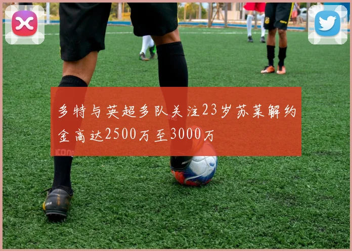 多特与英超多队关注23岁苏莱解约金高达2500万至3000万